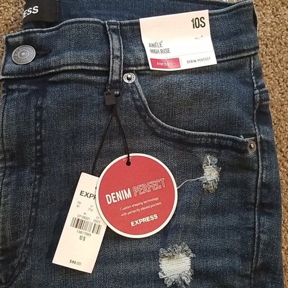 EXPRESS Ankle Denim Perfect Jeans - Picture 2 of 7
